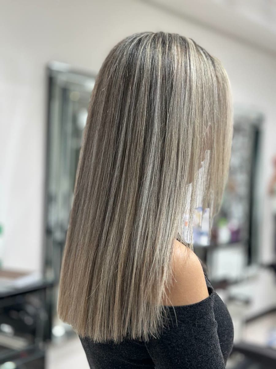 Ash blonde colour